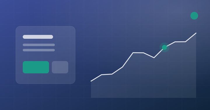 抽象柱状图插图，表示佣金收入与成本的关系